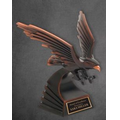 8" Bronze Eagle Landing Resin